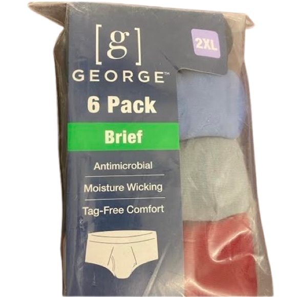 6-Pack Men’s Brief Underwear George - Picture 4 of 9